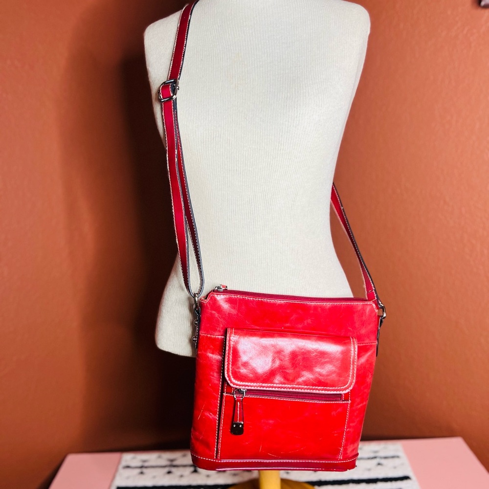 Giani Bernini Vibrant Red Crossbody Bag